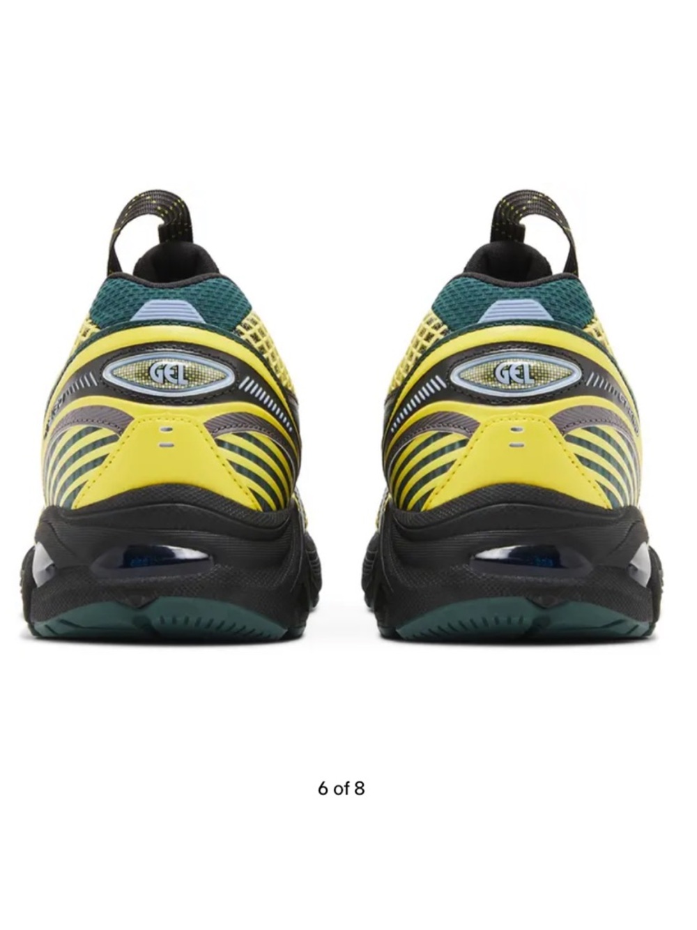 ASICS GT-2160 Kiko Kostadinov Yellow & Teal Running Sneaker - Picture 5 of 6